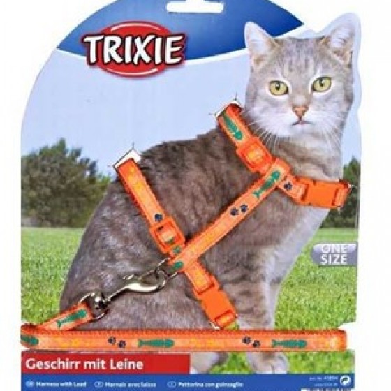 Trixie Geschirr Mit Leine Kedi Göğüs Tasma Seti