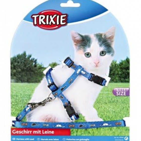 Trixie Geschirr Mit Leine Yavru Kedi Göğüs Tasması 28-33 Cm