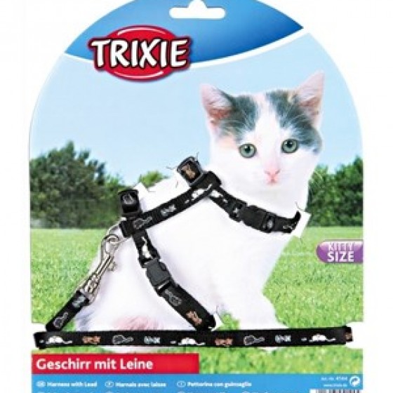 Trixie Geschirr Mit Leine Yavru Kedi Göğüs Tasması 28-33 Cm