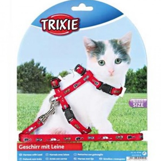 Trixie Geschirr Mit Leine Yavru Kedi Göğüs Tasması 28-33 Cm