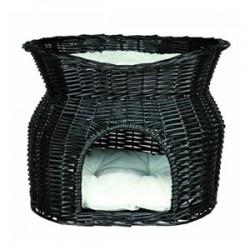 Trixie Hasır Kedi Yatağı, 54x43x37 Cm Siyah