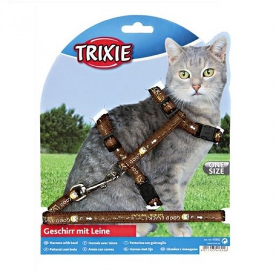 Trixie Kedi Göğüs Tasma Seti ve Sevk Kayışı 25-44cm/10mm