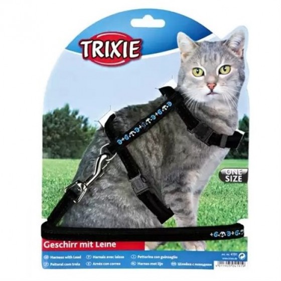 Trixie Kedi Göğüs Tasma Seti ve Sevk Kayışı 22-36cm/10mm