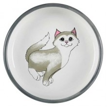 Trixie Kısa Burunlu Kedi Seramik Mama Su Kabı 0.3lt 15cm