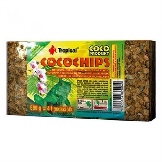 Tropical Cocochips Terraryum Zemin Malzemesi 1 Lt / 500 Gr