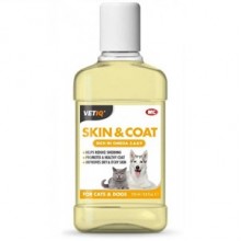 Vetiq Skin&Coat Kedi ve Köpekler İçin Sıvı Omega 3&6 Takviyesi 250 ml