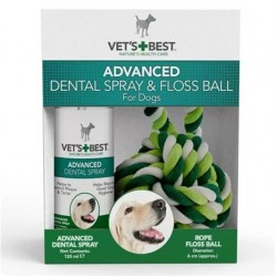 Vets Best Köpekler İçin Ağız ve Diş Bakım Spreyi ve Halat Top 120ml Vets Best Köpekler İçin Ağız ve Diş Bakım Spreyi ve Halat Top 120ml