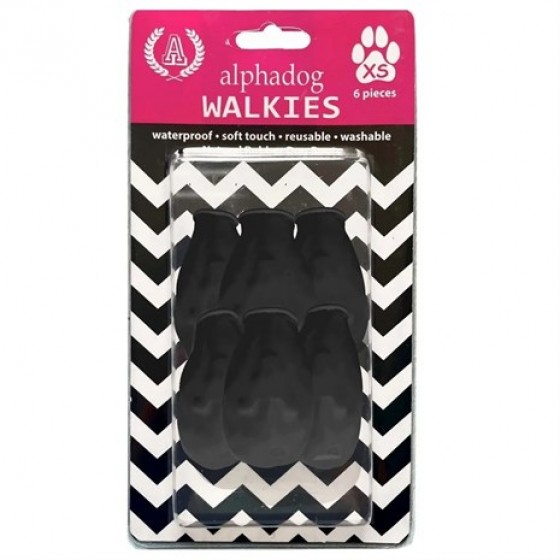 Walkies Köpek Galoşu Patik XS Siyah