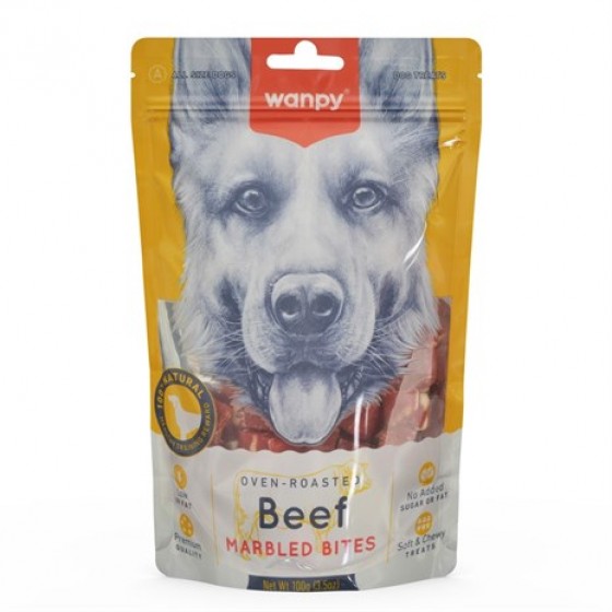 Wanpy Marbled Köpek Ödül Et Parçaları 100 gr