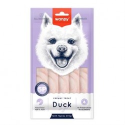 Wanpy Ördekli Krema Köpek Ödülü 5x14 gr Wanpy Ördekli Krema Köpek Ödülü 5x14 gr