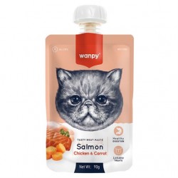 Wanpy Taze Somonlu &Tavuklu Kedi Et Ezmesi 90 gr Wanpy Taze Somonlu &Tavuklu Kedi Et Ezmesi 90 gr