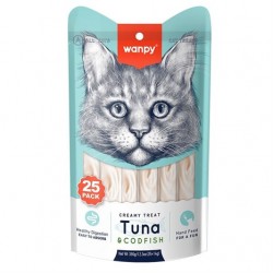 Wanpy Ton&Morina Balıklı Krema Kedi Ödülü 25*14 gr