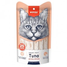 Wanpy Ton&Somon Balıklı Krema Kedi Ödülü 25*14 gr Wanpy Ton&Somon Balıklı Krema Kedi Ödülü 25*14 gr