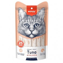 Wanpy Ton&Somon Balıklı Krema Kedi Ödülü 25*14 gr Wanpy Ton&Somon Balıklı Krema Kedi Ödülü 25*14 gr