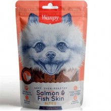 Wanpy Yumuşak Somon ve Balık Derisi Köpek Ödülü 100gr