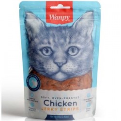 Wanpy Yumuşak Tavuk Şeritleri Kedi Ödülü 80gr Wanpy Yumuşak Tavuk Şeritleri Kedi Ödülü 80gr