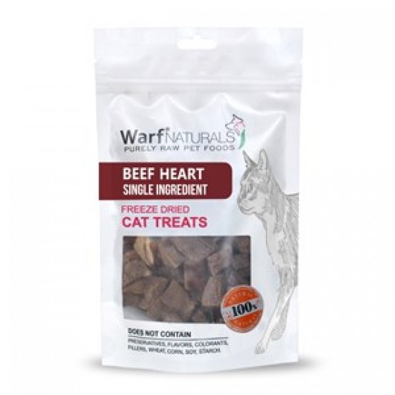 Warf Freeze Dry Doğal Kedi Ödülü Sığır Yürekli 40 GR