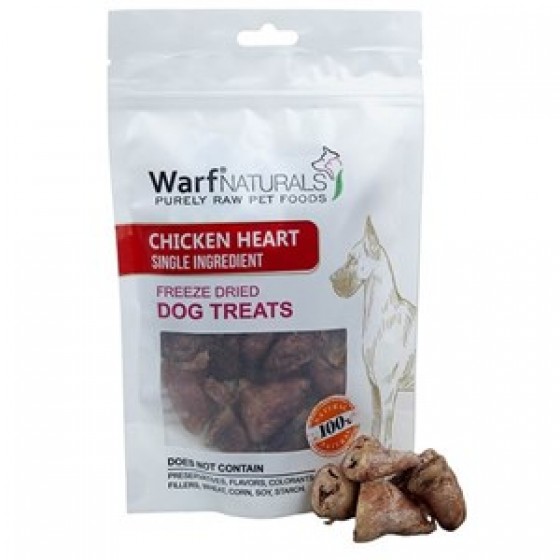 Warf Freeze Dry Doğal Köpek Ödülü Tavuk Yüreği 40 GR