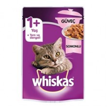 Whiskas Güveç Somonlu Yetişkin Konserve Kedi Maması 85 Gr