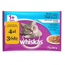 Whiskas Pouch Balıklı Seçenekler 4'lü Paket