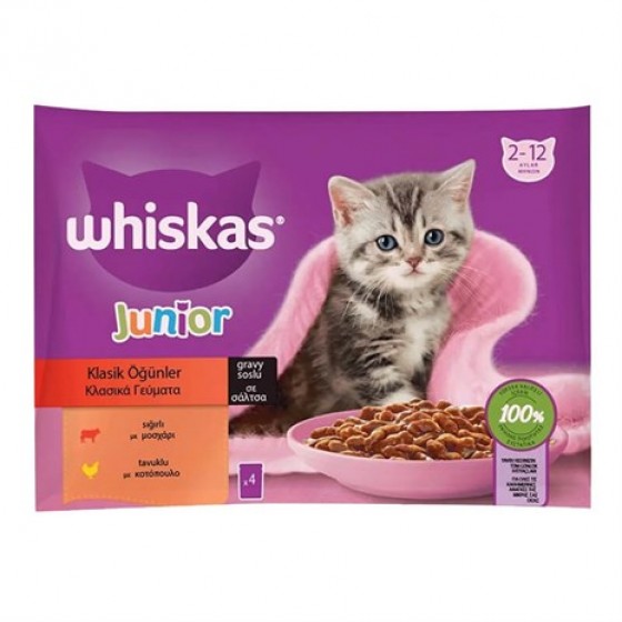 Whiskas Pouch Etli Seçenekler Yavru 4'lü Paket