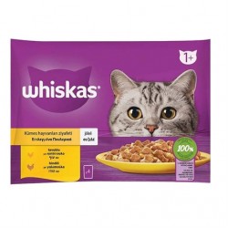 Whiskas Pouch Kümes Seçenekler 4'lü Paket Whiskas Pouch Kümes Seçenekler 4'lü Paket