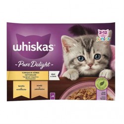 Whiskas Pure Delight Kümes Hayvanlı Yavru Konserve 4'lü