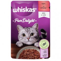 Whiskas Pure Delight Sığırlı Kedi Maması 85 gr Whiskas Pure Delight Sığırlı Kedi Maması 85 gr