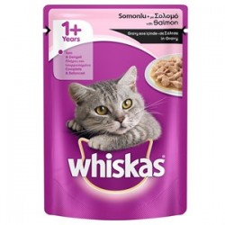 Whiskas Somon Balıklı Yetişkin Konserve Kedi Maması 85 gr Whiskas Somon Balıklı Yetişkin Konserve Kedi Maması 85 gr