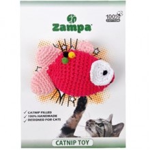 Zampa Catnipli El Yapımı Örgü Kedi Oyuncağı Balık