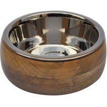 Zampa Oval Ahşap Mama Su Kabı Medium 14.5 cm