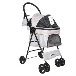 Zampa Perez Kedi & Köpek Arabası Gri 42x63x89cm