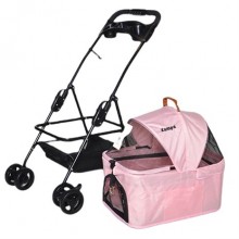 Zampa Verstappen Kedi ve Köpek Arabası 45x64x96 cm Pembe Zampa Verstappen Kedi ve Köpek Arabası 45x64x96 cm Pembe
