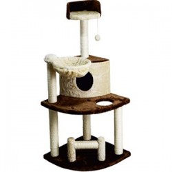 Zampa Yuvalı Kedi Tırmalama Ünitesi 54x54x107 cm