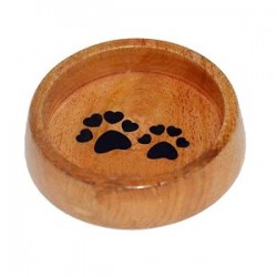 Zampa Yuvarlak Ahşap Mama ve Su Kabı 12 cm Zampa Yuvarlak Ahşap Mama ve Su Kabı 12 cm